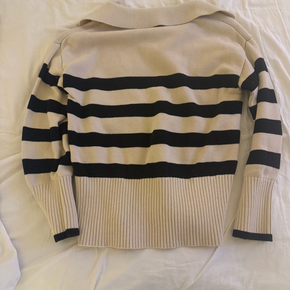 ZESICA Women’s Striped Chunky Knit Oversized Pullover Sweater - Picture 4 of 8